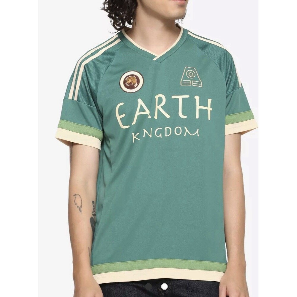 Box Lunch Avatar The Last Air Bender Jersey Mens L Earth Bending Badgers Toph